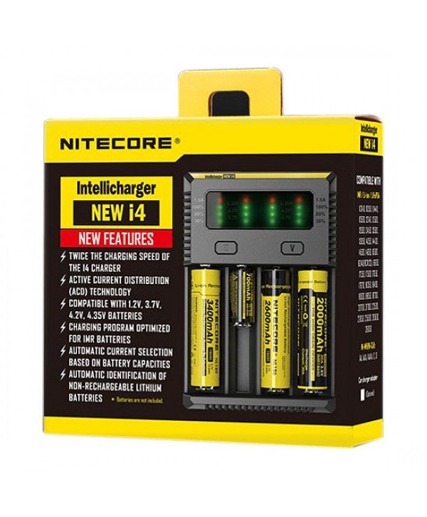Nitecore New i4 Intellicharger Charger EU-US TC MOD Battery