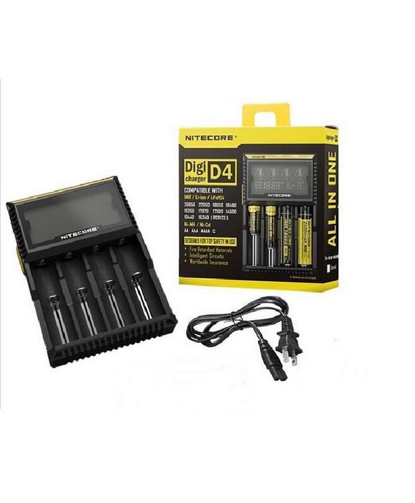 Nitecore D4 Intellicharger Charger EU-US TC MOD Battery