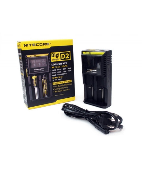 Nitecore D2 Intellicharger Charger EU-US TC MOD Battery