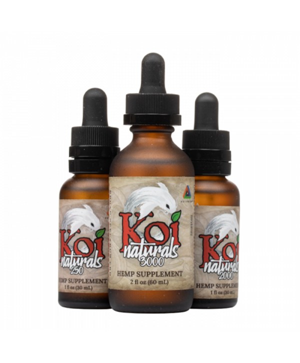 Koi Naturals Strawberry Broad Spectrum CBD Oil Tincture (U.S.A Warehouse)