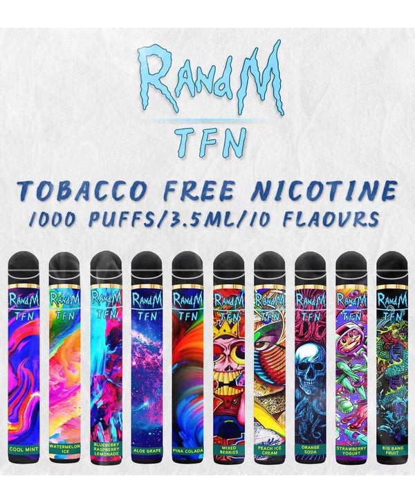 RandM TFN 1000Puffs Disposable Vape Pod Device 650mAh