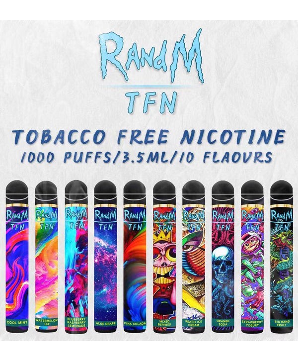 RandM TFN 1000Puffs Disposable Vape Pod Device 650mAh