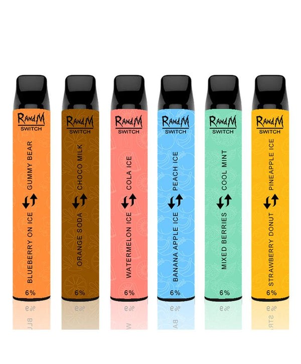 RandM SWTICH 2in1 2400 Puffs Dual Flavor Disposable with Different Versions