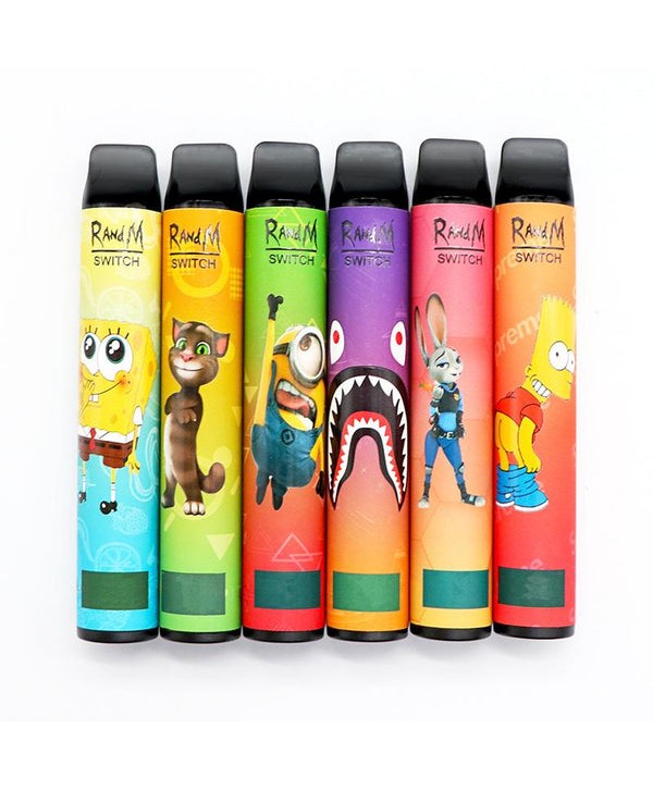 RandM SWTICH 2in1 2400 Puffs Dual Flavor Disposable with Different Versions