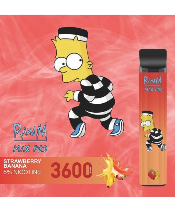 RandM Max Pro Cartoon Style 3600puffs Disposable 1100mAh Rechargeable