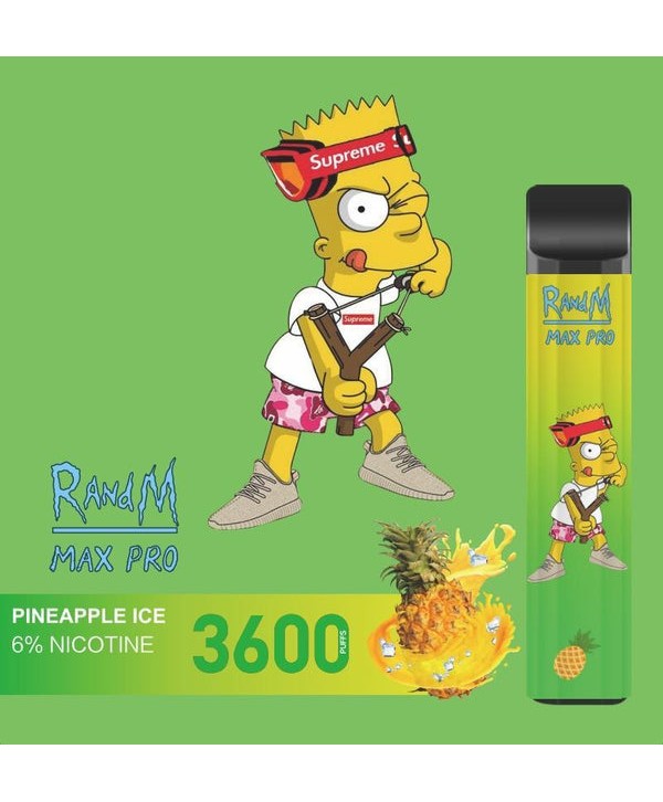 RandM Max Pro Cartoon Style 3600puffs Disposable 1100mAh Rechargeable