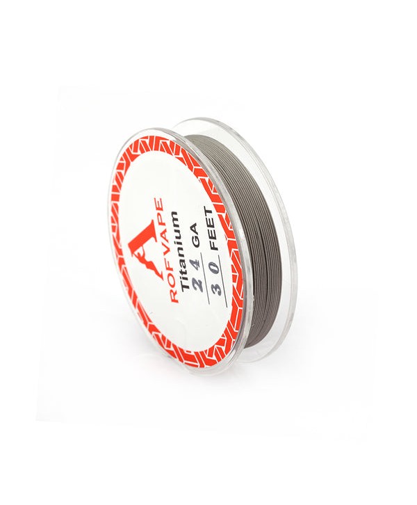 Rofvape Ti Titanium Wire 24-26-28GA(0.5mm-0.4mm-0.32mm) (30 Feet)