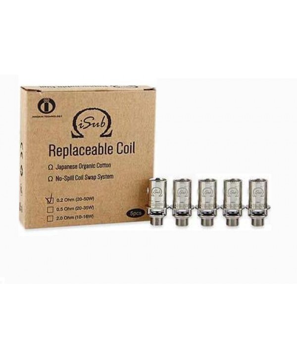Innokin iSub Replaceable 2.0 Ohm-0.5 Ohm-0.2 Ohm Coil 5PCS-PACK