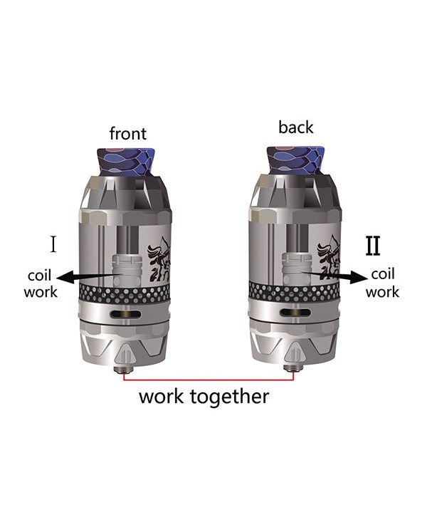 HENGLING Qtank Dual Flavor Sub Ohm Tank Atomizer (5ML)