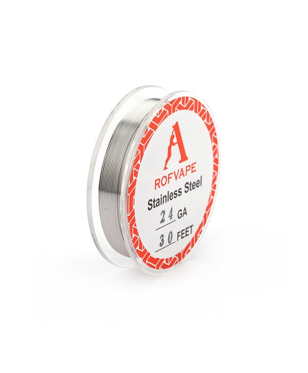 SS316L Stainless Steel Wire by Rofvape 24-26-28GA (30 Feet)