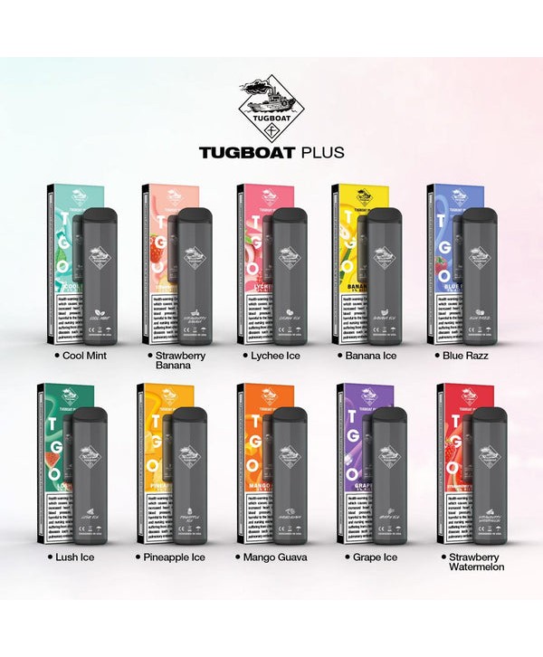 TUGBOAT PLUS DISPOSABLE POD DEVICE 800 Puffs 400mAh