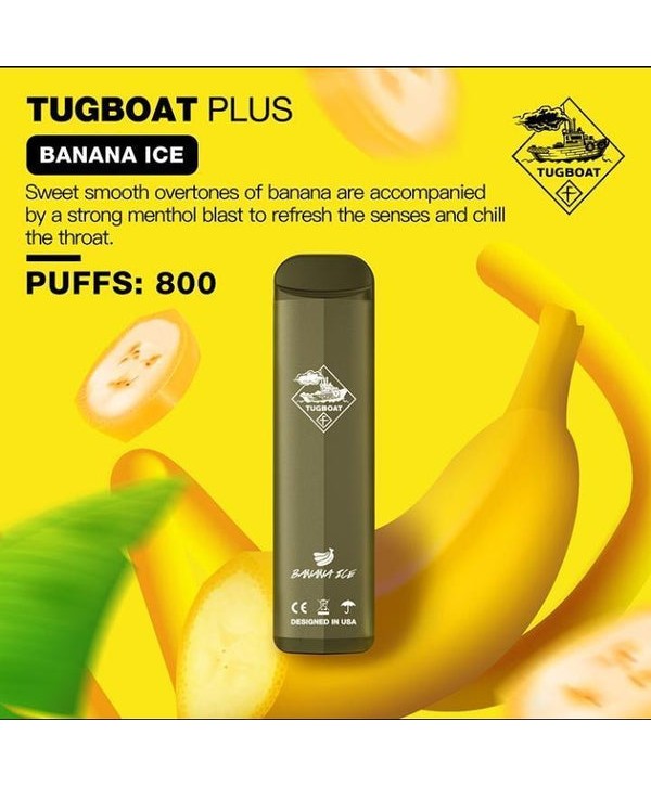 TUGBOAT PLUS DISPOSABLE POD DEVICE 800 Puffs 400mAh