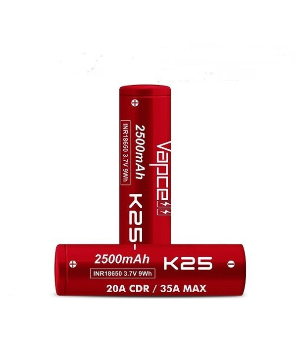 Vapcell K25 3.7V 35A 18650 Battery