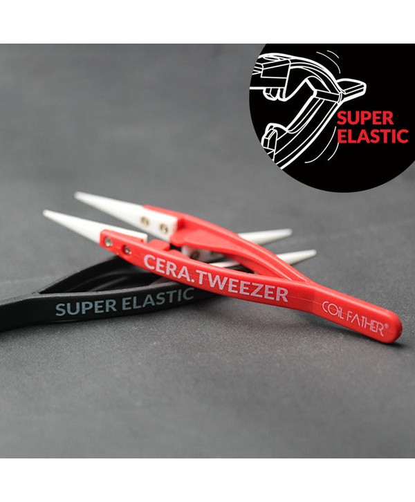 Coil Father Elastic Ceramic Tweezers