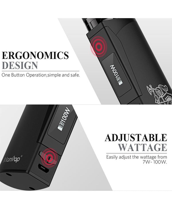 Manvap MP Baco 100W Mod Kit 2000mAh