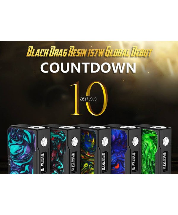 Voopoo Black Drag Resin Version 157W TC Box Mod