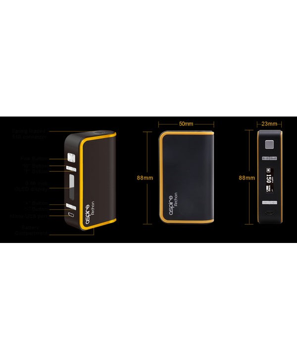 Aspire Archon 150W TC Box Mod by dual 18650 batteries