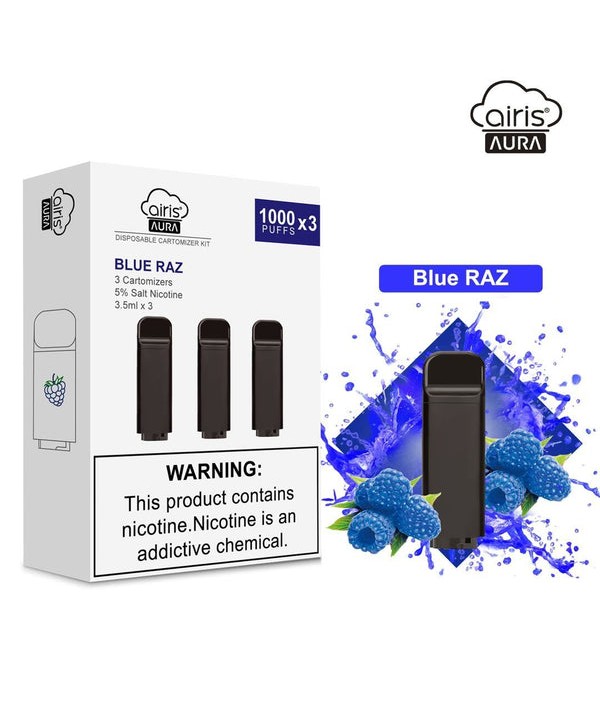 Airs Aura Replacement Pod 3pcs/pack 3*1000puffs