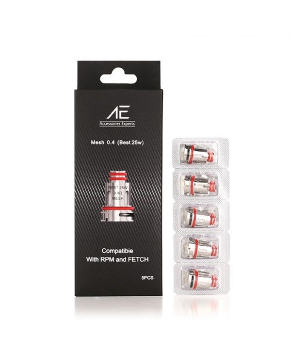 AE 0.4ohm Mesh Coils for SMOK RPM40- SMOK Fetch Mini 5pcs-pack