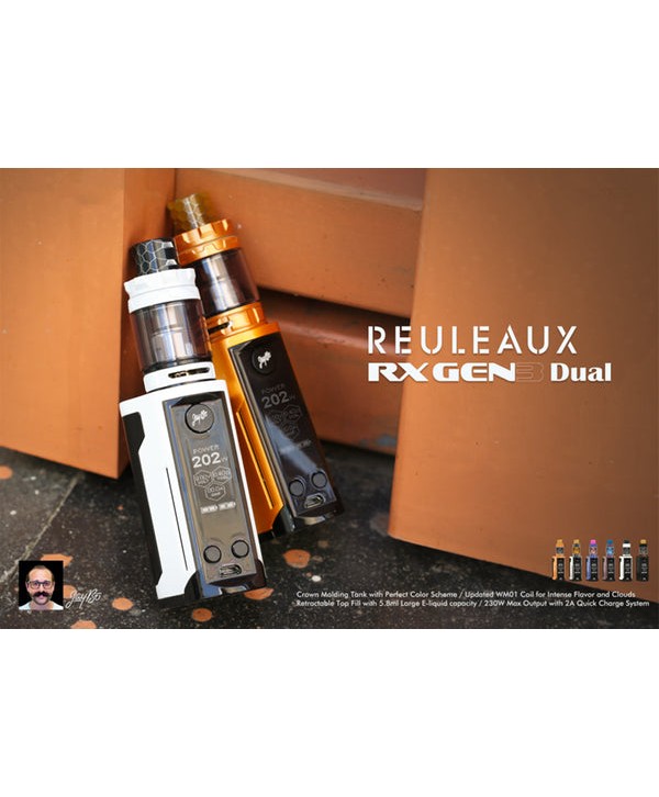 WISMEC Reuleaux RXGen3 Dual 230W TC Kit with GNOME King Tank 5.8ML