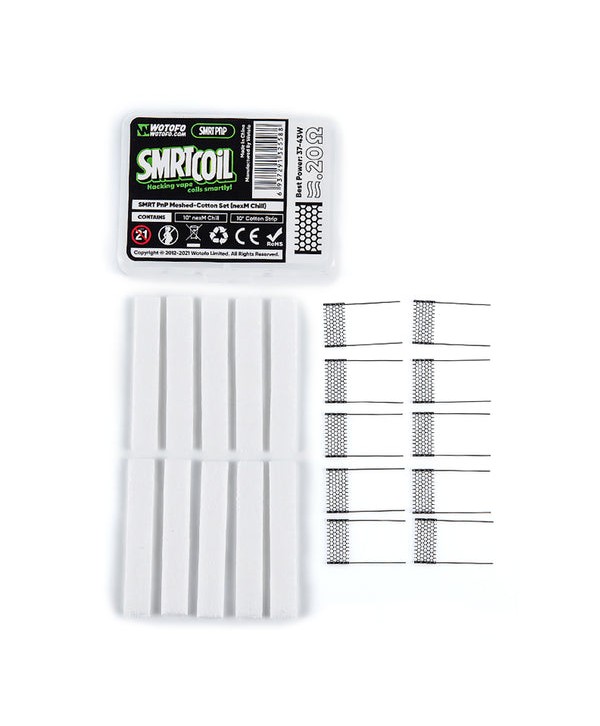 Wotofo SMRT PnP Meshed-Cotton Set Accessories Kit (10pcs/pack)