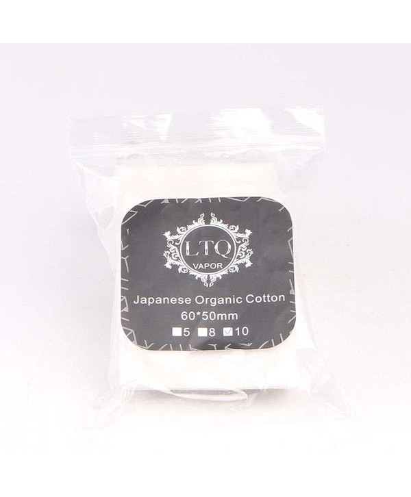 8PCS-PACK LTQ Vapor Japanese Organic Cotton 60*50mm