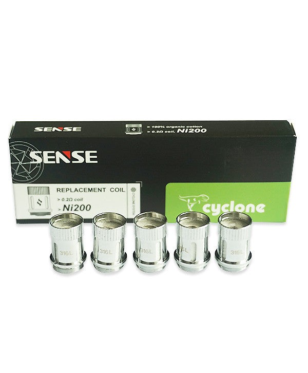 5PCS-PACK Sense Cyclone Sub- Ohm Replacement Coil Ni200 0.2 Ohm