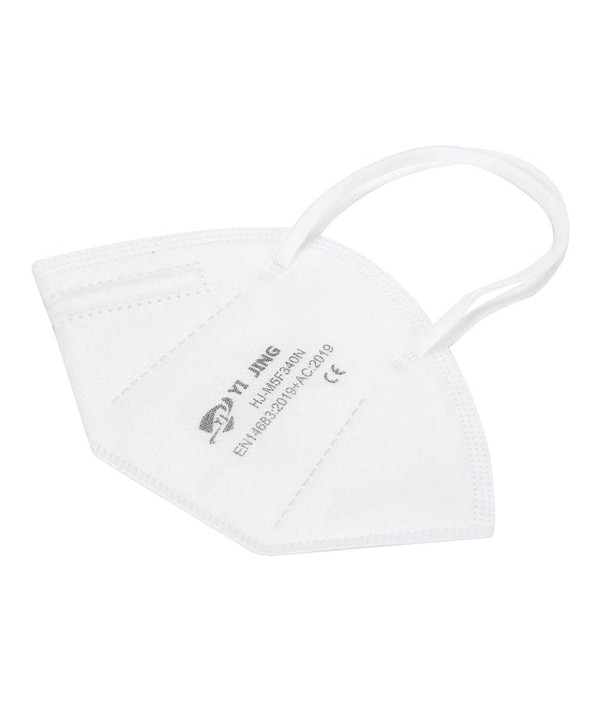 YIJING Non-Sterile Medical Disposable Folding Face Mask - 5pcs/Pack