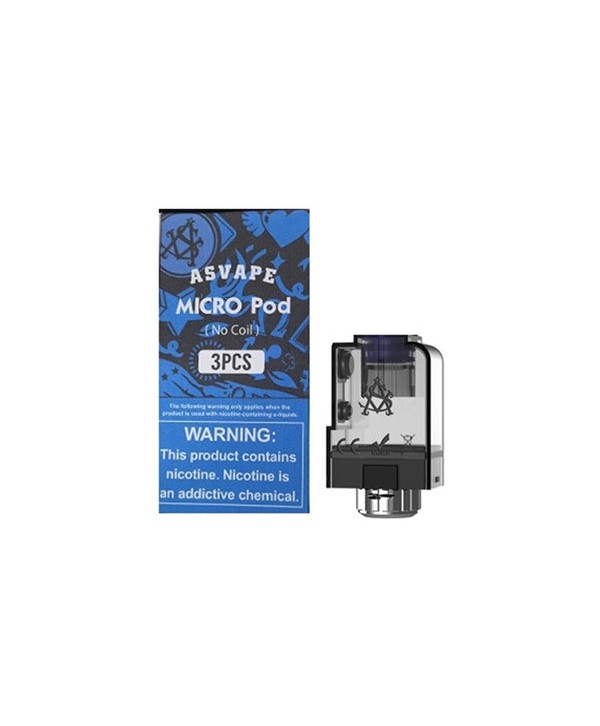 Asvape Micro Replacement Pod Cartridge 2ml (3pcs/pack)
