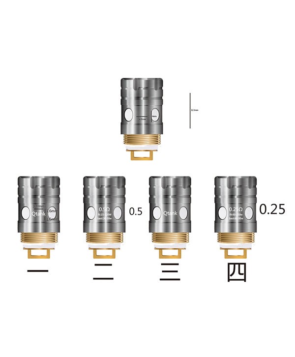 5PCS-PACK HENGLING Qtank Tank Replacement Coil Head