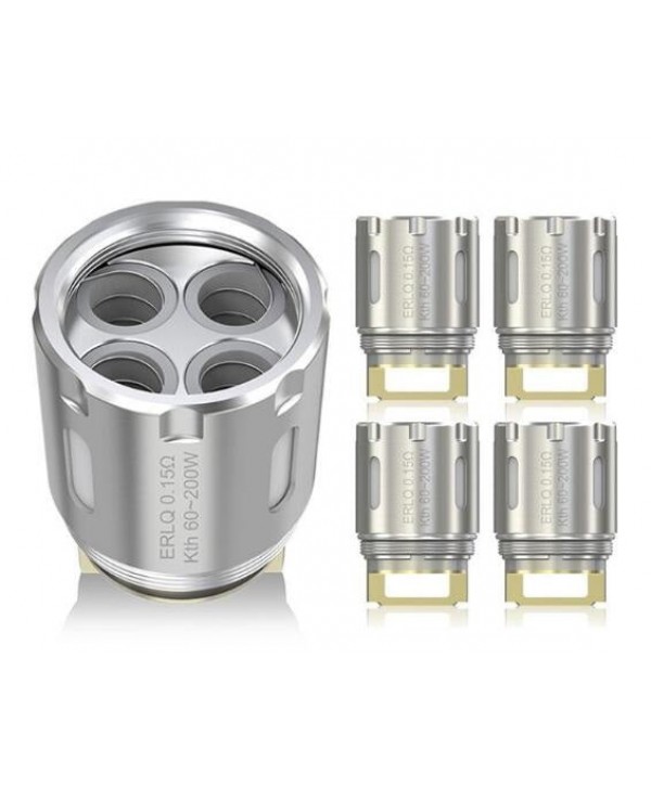 5PCS-PACK Eleaf ERLQ Quadruple Coil Head 0.15 Ohm for MELO RT 25