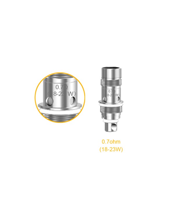5PCS-PACK Aspire Nautilus 2 Replacement Coil Head 0.7 Ohm