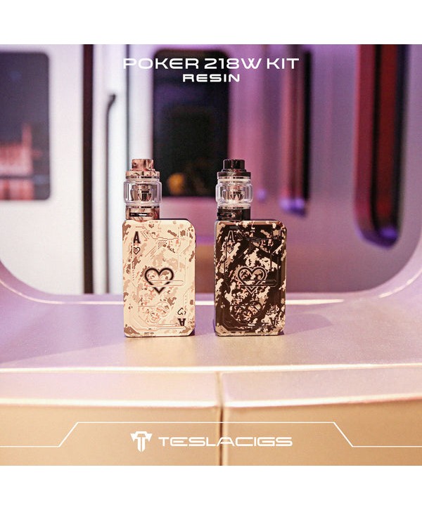 Teslacigs Poker 218 Kit with Resin Tank 4ml-6ml