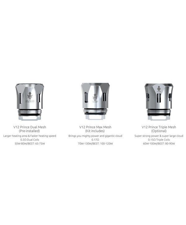 SMOK TFV12 V12 PRINCE Replacement Mesh Coils Tank (3PCS-PACK)