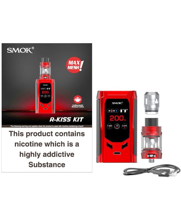 SMOK R-Kiss 200W Starter Kit with 2ml TFV-Mini V2 Tank