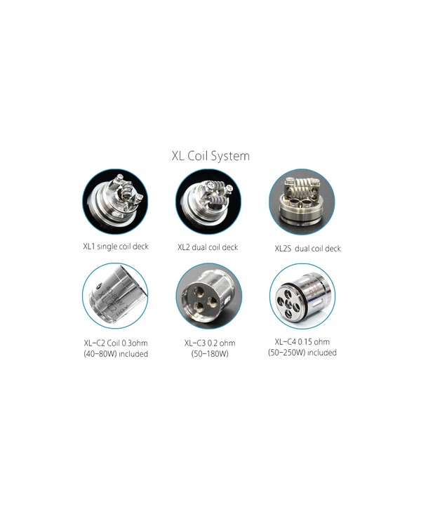 3PCS-PACK IJOY Limitless-EXO XL-C4 Chip Coil 0.15 Ohm