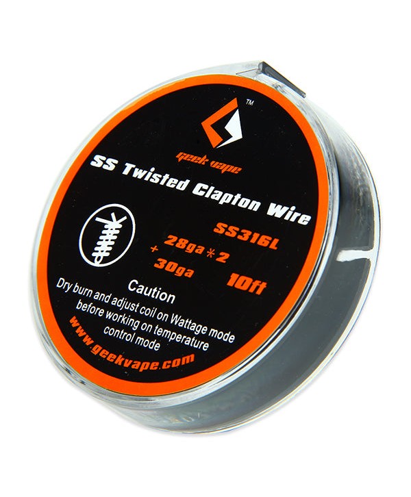 1PCS-PACK Geekvape SS Twisted Clapton TC Wire (28ga*2+30ga) 10FT