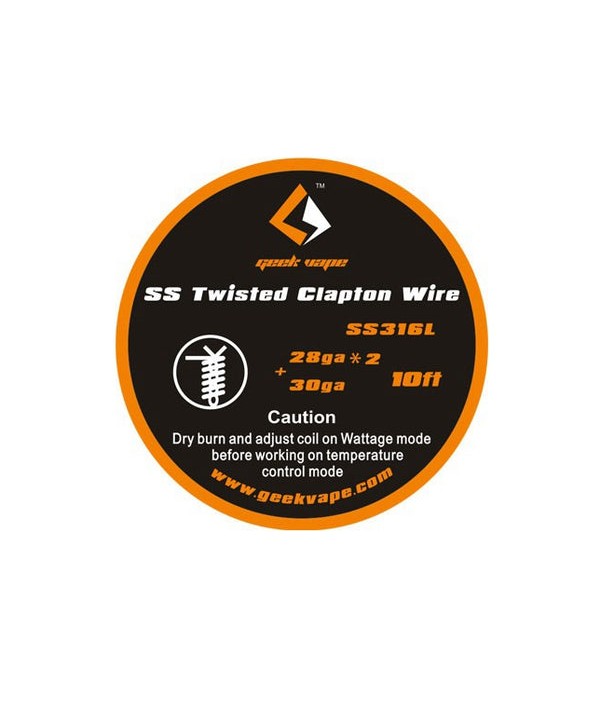 1PCS-PACK Geekvape SS Twisted Clapton TC Wire (28ga*2+30ga) 10FT