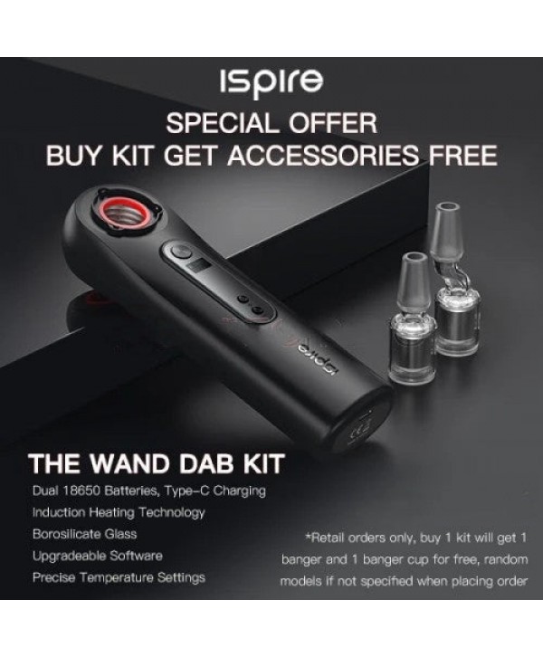 Ispire The Wand Dab Kit dual 18650(Free Accessories)
