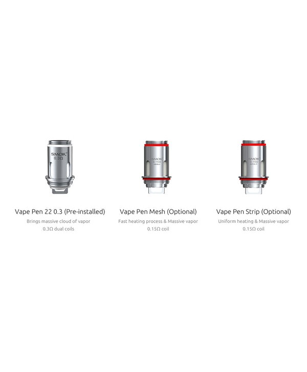 SMOK VAPE PEN 22 0.3 Ohm Replacement Coil 5PCS-PACK