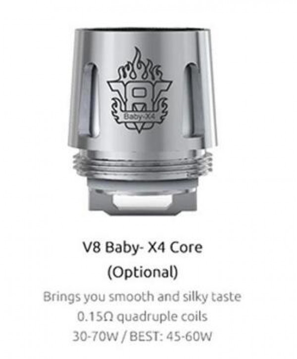 5PCS-PACK SMOK TFV8 Baby-X4 0.15 Ohm Coil Head