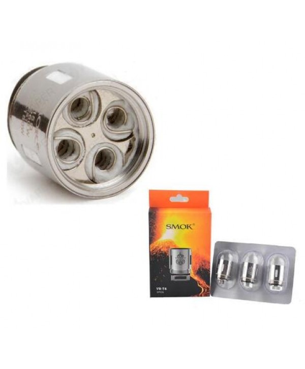 3PCS-PACK SMOK TFV8 V8-T8 Octuple Coil (6.6T) 0.15 Ohm