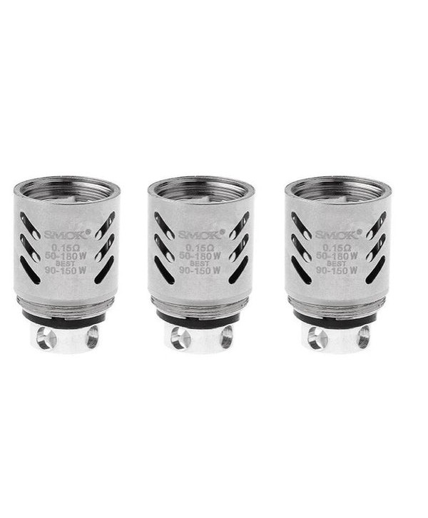 3PCS-PACK SMOK TFV8 V8-Q4 Quadruple Coil (5.0T) 0.15 Ohm