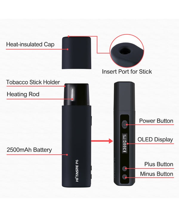 Hitaste P6 Mini Starter Kit 1200mAh